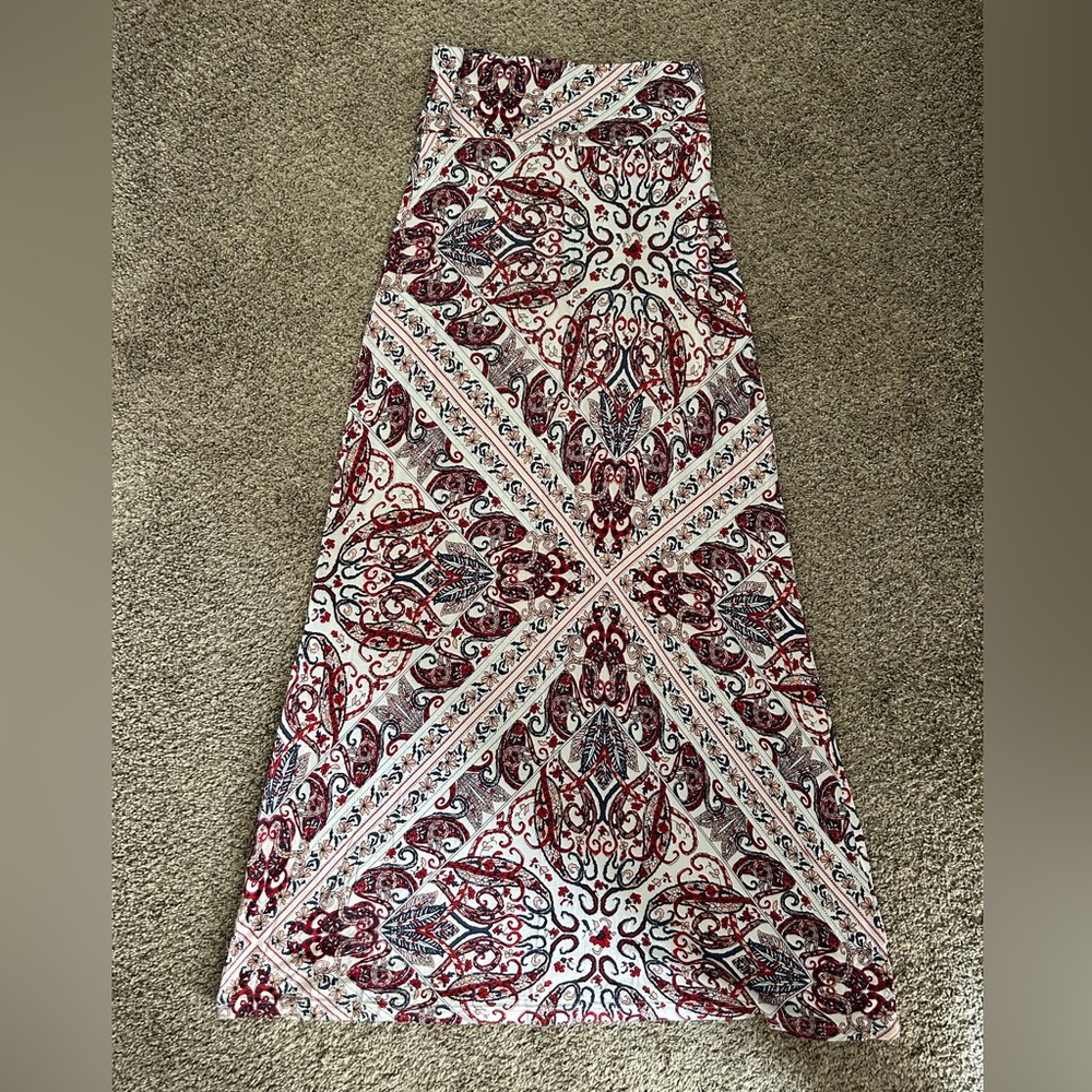 Charlotte Russe, size S multi color maxi skirt